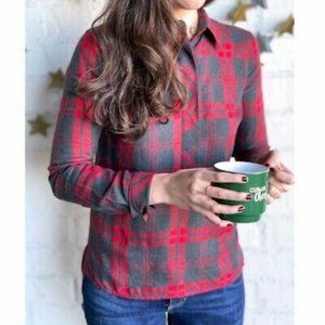 CAbi Cunningham Plaid Button Shirt Women's S